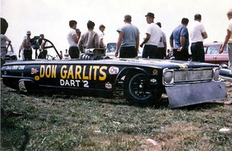 Don Garlits' Dart 2 was one of the precursors to today's funny cars. Photo by Pete Gemar