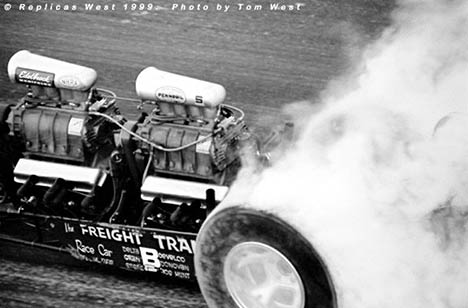 The business end of the Freight Train Top Gas Dragster. Photo by Tom West