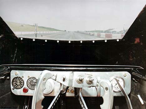 Inside the Jet Funny Car... what the driver sees. Photo by Sharkman