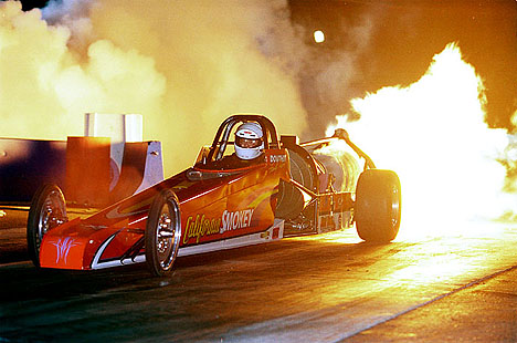 Joe Douthit's California Smokey lights up the night as we celebrate our one year anniversary of the Picture of the Day. Photo by James Morgan