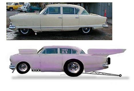 Nasty Nash -- Before and After. Photo and computer art by Gonzo