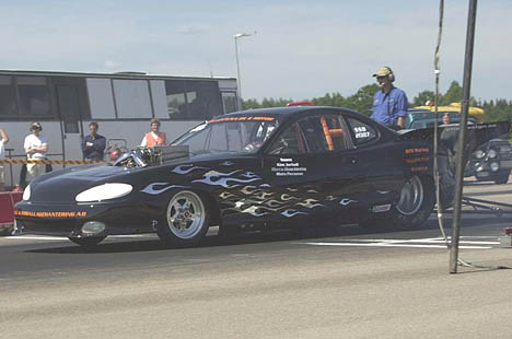 Are you ready for a twin turbo small block Hyundai Tiburon that goes 7.30s? Photo by Hasse Karlsson