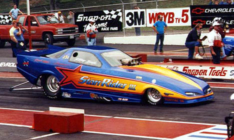 Rickey Bowie in Larry McBride's Starr Rider III at Bristol. Photo by Chaun Benfield