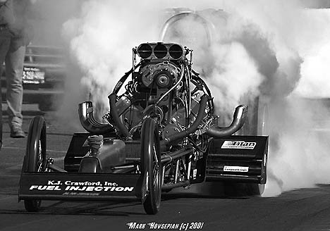 Rance McDaniels makes big fog at Goodguys Sears Point. Photo by Mark Hovsepian