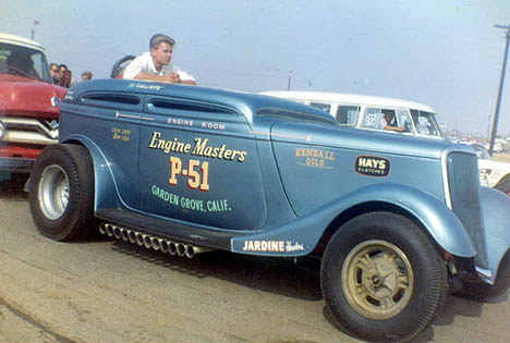 This has to be the most radical chop job in the history of drag racing! Photo thanks to Daryl Huffman