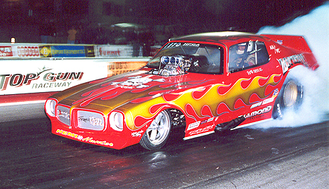 Zombies Walk the Earth! The incredible Zombie nostalgia funny car. Photo by Ron Lahr