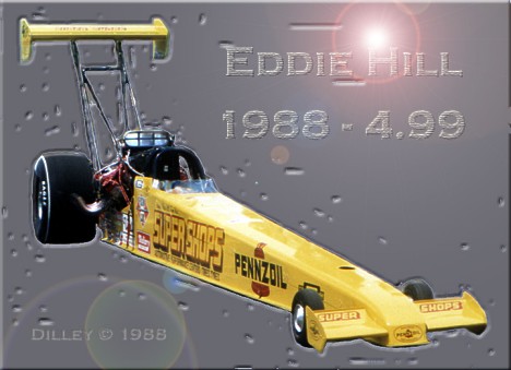 Eddie Hill, 1988 - The Four Father! Photo art by Ron Dilley