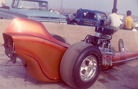 The beautiful Stellings and Tapia dragster was as much a work of art as it was a dragster. Photo thanks to Daryl Huffman
