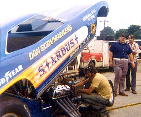 Don Schumacher works on Stardust. Photo by Billy Whitaker