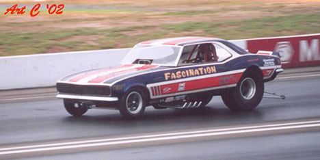 Donnie Reaves' Fascination Camaro at the 2002 Funny Car Reunion at Englishtown. Photo by Art Cimilluca