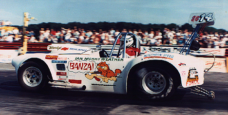 Ian Merryweather's Cobra roadster in 1991. Photo by Alan Davidson