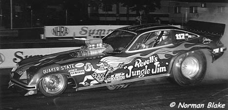 Jungle's '77 Red Monza, the last car he drove before he was killed. Photo by Norman Blake