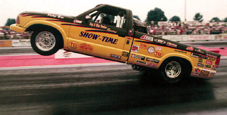 Roy Trevino's Show-Time wowed the fans at the US Nationals. Photo thanks to Rita Trevino