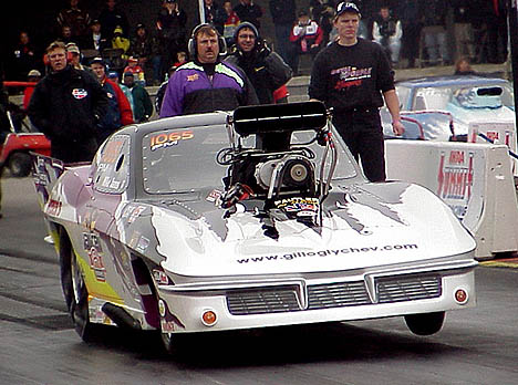 Mike Janis is the 2001 IHRA Pro Mod World Champ and the quckest legal Pro Mod in history. Photo by Brian Wood