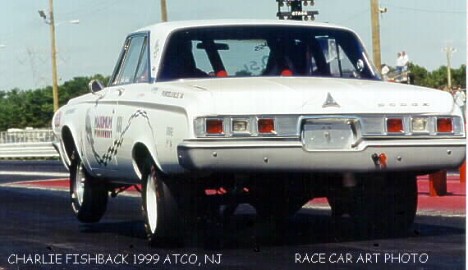 Charlie Fishback's Nostalgia Super Stock Dodge. Photo by Joel Naprstek