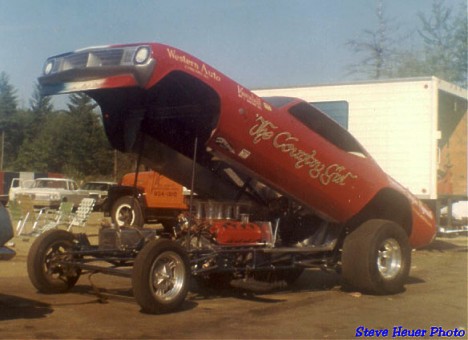Rodalyn Knox and the Country Girl Injected Nitro Funny Car. Photo by Steve Heuer