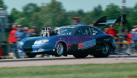 Swedish Pro Street racing in a killer Japanese doorslammer. Wow! Photo by Kjell Lindqvist