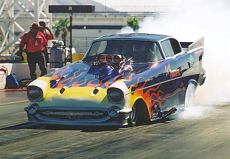 Jim Carter's Nostalgia Eliminator funny car impressed at the Goodguys Fall Classic. Photo by Tog
