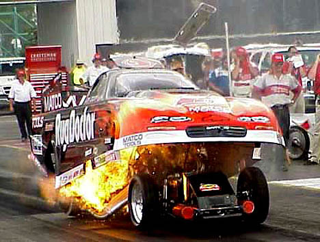 Jim Epler won't soon forget the 2001 NHRA race in St. Louis. Photo by Brian Wood