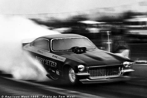 Pat Foster in the Barry Setzer Vega. Photo by Tom West