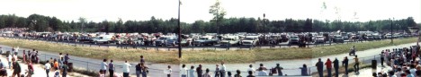 The last time 32 funny cars fired at once in New England. Photo montage by James Morgan