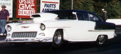 Joe Turco's 8-second '55 Chevy. Photo supplied by author