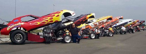 Nostalgia Funny Cars are back! Indy Goodguys 2000. Photo by David Ray