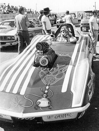 Mike Mitchell - The World's Fastest Hippie. Photo courtesy of the Flyin' Phil archives