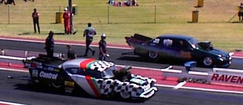 Victor Bray resets the Top Doorslammer world speed record TWICE at Ravenswood Raceway, 232.55 mph followed by 233.12 mph! Rob Oberg