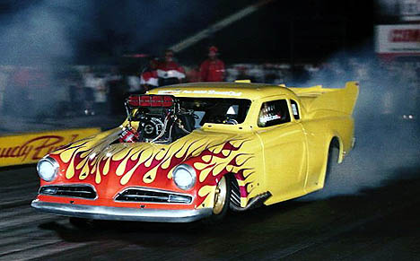 Canadian Al Billes runs hard in North America with a Murray Anderson Studebaker. Photo by Roger Richards
