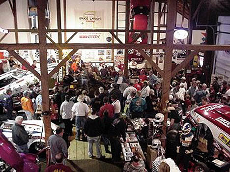 Here's a shot of the other side of the barn. Nostalgia drag fans had a blast. Photo by Stephen Jones