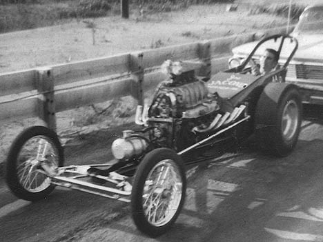 Joe Jacoco's Buick Lynwood dragster. Photo by Joe Monitzor