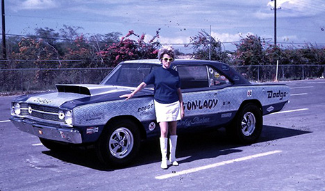 Shirley Shahan was one tough customer in her Drag On Lady series of race cars. Photo by George Waialeale