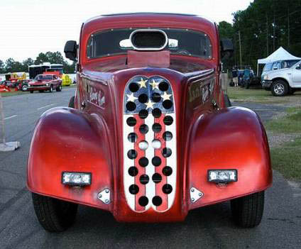 Mac Pressley proudly owns the legendary Hartsoe Bros. Anglia Gasser. Photo by Brian Wood