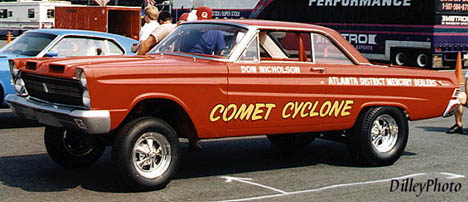 Dyno Don's restored Comet looked good in 1997. Photo by Ron Dilley