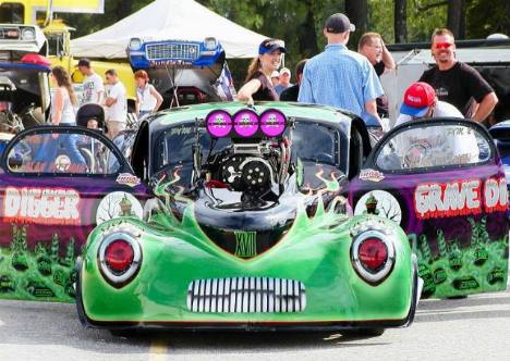 The Grave Digger gets ready to run. Brian Wood photo