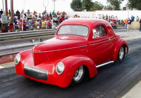 Larry McClendon's Willys gasser. Brian Wood photo