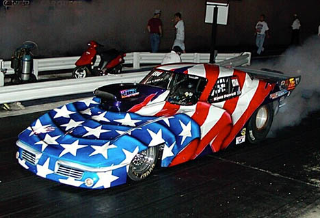 Kent Ferrell has become a real force in Frantic 7 racing in 2002. Took runner up. Photo by Stephen Hawes
