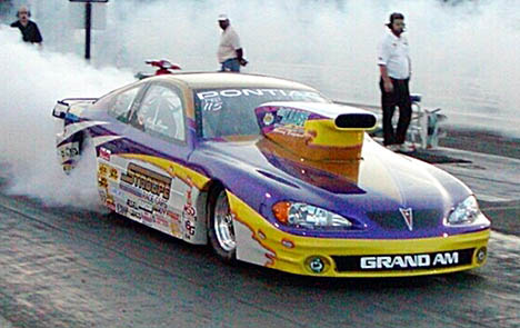 Wally Stroupe looked good in his unique Jon Kaase powered Pontiac. Photo by Stephen Hawes