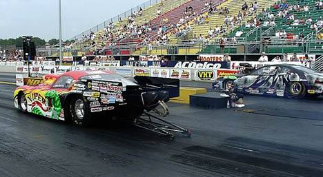Billy Harper put his Dodge Viper into the number 5 spot in a tough Pro Mod field. Photo by Vic Cooke