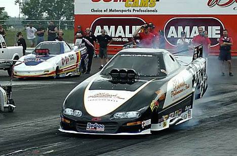 Dale Brand (left) took the top spot in Pro Funny Car, but Jimmy Rector (right) is not yet in the show. Photo by Vic Cooke