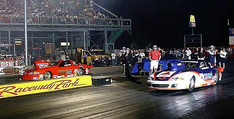John Montecalvo and Doug Kirk met up in a rare all-GM final in the Sunoco Shootout. Photo by Vic Cooke