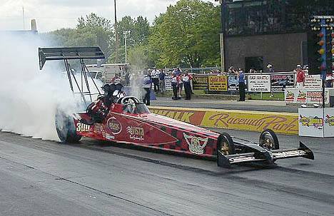 Louis Allison failed to make the tough Top Fuel show, but will return. Photo by Vic Cooke